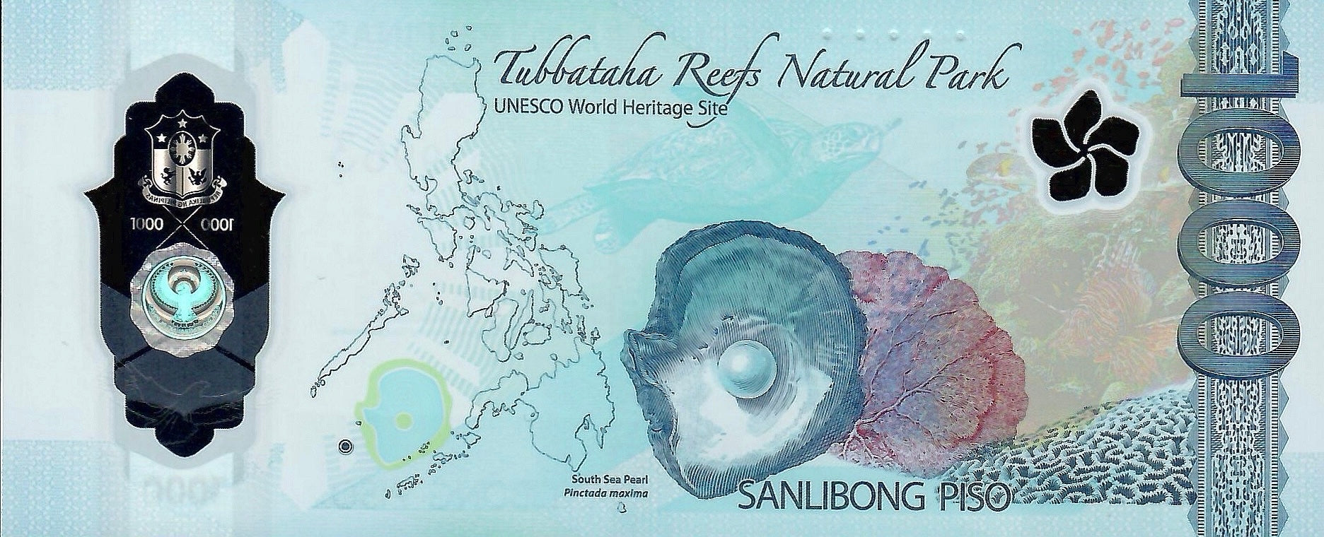 Philippines AA start prefix 1000 piso 2022 polymer B1108a UNC