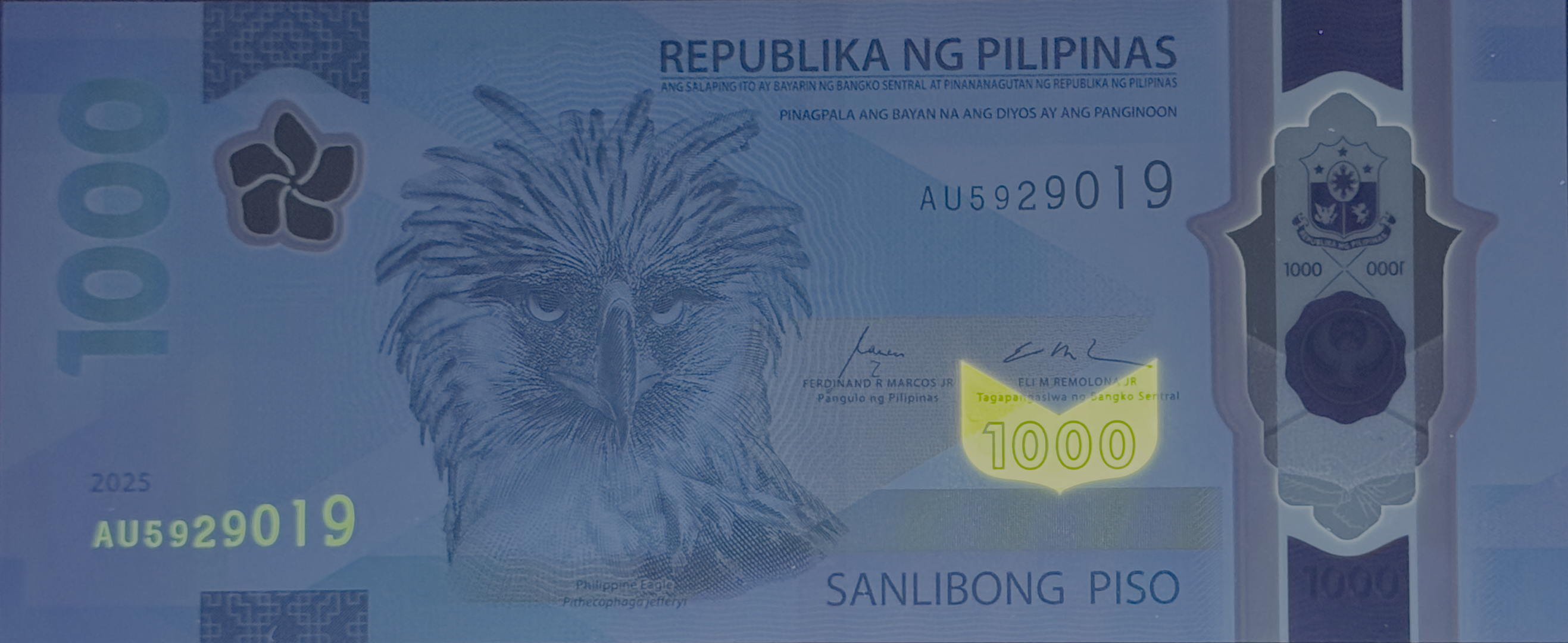 Philippines  1000 piso 2025 polymer B1108e UNC