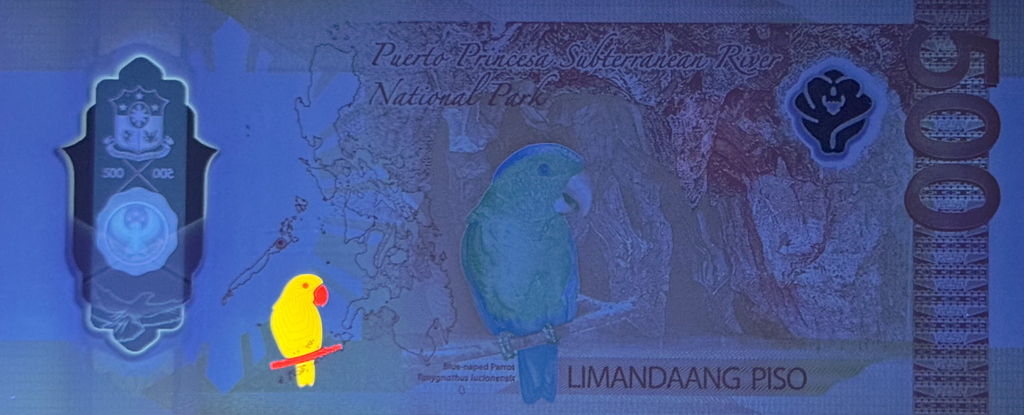 Philippines AA start prefix 500 piso 2025 polymer B1107b UNC
